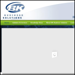 Screen shot of the B & K Business Solutions website.