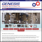 Screen shot of the Genesis Process Solutions Ltd website.