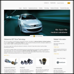 Screen shot of the SDT Drive Technology website.