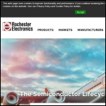 Screen shot of the Rochester Electronics Ltd website.