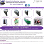 Screen shot of the Formseal Ltd website.