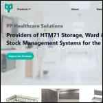 Screen shot of the PP Healthcare Solutions Ltd website.