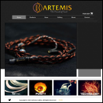 Screen shot of the Artemis Cables website.