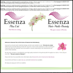 Screen shot of the Essenza Ltd website.