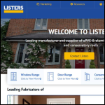 Screen shot of the Lister Trade Frames Ltd website.