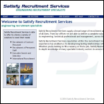 Screen shot of the Satisfy Recruitment Services Ltd website.