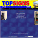 Screen shot of the Topsigns website.