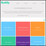 Screen shot of the Buddy Creative Ltd website.