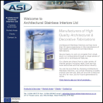 Screen shot of the Architectural Stainless Interiors Ltd website.