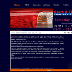 Screen shot of the Qwik-Trak ADR Couriers website.