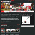 Screen shot of the Portacover Machinery Movements Ltd website.