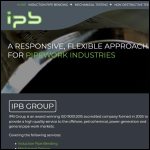 Screen shot of the Induction Pipe Bending UK Ltd website.
