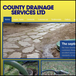 Screen shot of the County Drainage Services Ltd website.