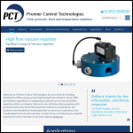 Screen shot of the Premier Control Technologies Ltd website.