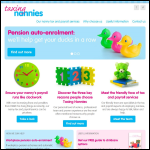 Screen shot of the Taxing Nannies website.