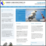 Screen shot of the Foundry & Fabrication (Totnes) Ltd website.