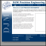 Screen shot of the DJM Precision Engineering Ltd website.