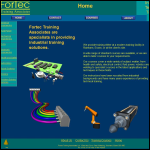 Screen shot of the Fortec Training Associates Ltd website.