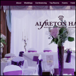Screen shot of the Alfreton Hall Ltd website.