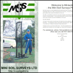 Screen shot of the Mini Soil Surveys (Northern) Ltd website.