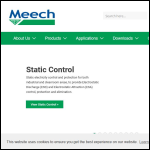 Screen shot of the Meech International Ltd website.