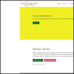 Screen shot of the Balance Media Ltd website.