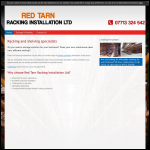 Screen shot of the Red Tarn Racking Ltd website.