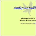Screen shot of the Standley Steel Stockholders website.