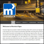Screen shot of the Morelock Signs Ltd website.