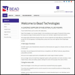 Screen shot of the Bead Technologies Ltd website.