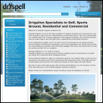 Screen shot of the Dryspell Irrigation Solutions Ltd website.
