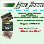 Screen shot of the Golf Finance Ltd website.