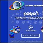 Screen shot of the Hunter's Promotions Ltd website.