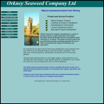 Screen shot of the Orkney Seaweed Company Ltd website.