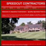 Screen shot of the Speedcut Contractors Ltd website.