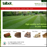 Screen shot of the Talbot Turf website.