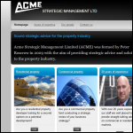 Screen shot of the Acme Management Ltd website.