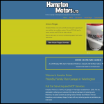 Screen shot of the Hampton Motors Ltd website.