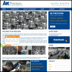 Screen shot of the AK Precision Ltd website.