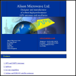 Screen shot of the Alison Microwave Ltd website.