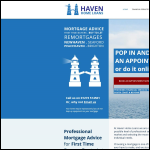Screen shot of the Haven Home Loans Ltd website.