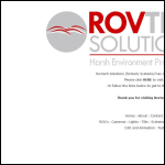 Screen shot of the Rovtech Systems Ltd website.