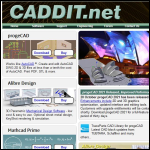 Screen shot of the Caddit Ltd website.