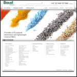 Screen shot of the Boud Minerals website.
