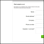 Screen shot of the Red Carpet Marketing Ltd website.