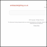 Screen shot of the Anti Dazzle Outdoor Lighting Technologies Ltd website.