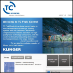 Screen shot of the TC Fluid Control Ltd website.