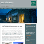 Screen shot of the Green Building Store website.