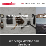 Screen shot of the Brandon Merchandising Uk Ltd website.