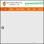 Screen shot of the Biotechnical Solutions Ltd website.